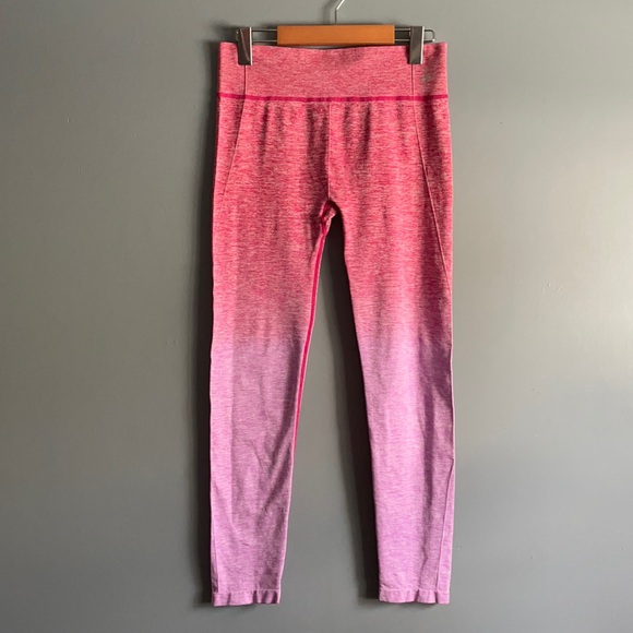 Pink & Purple Space Dye Ombre Leggings - Picture 2 of 5